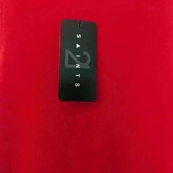 Saints 21 Red ♥️ V-Neck Jumpsuit with Pockets & Flare Leg, Size XS -bnwt - Picture 5 of 8